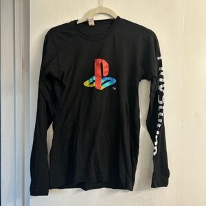Tultex Black PlayStation Long Sleeve Shirt